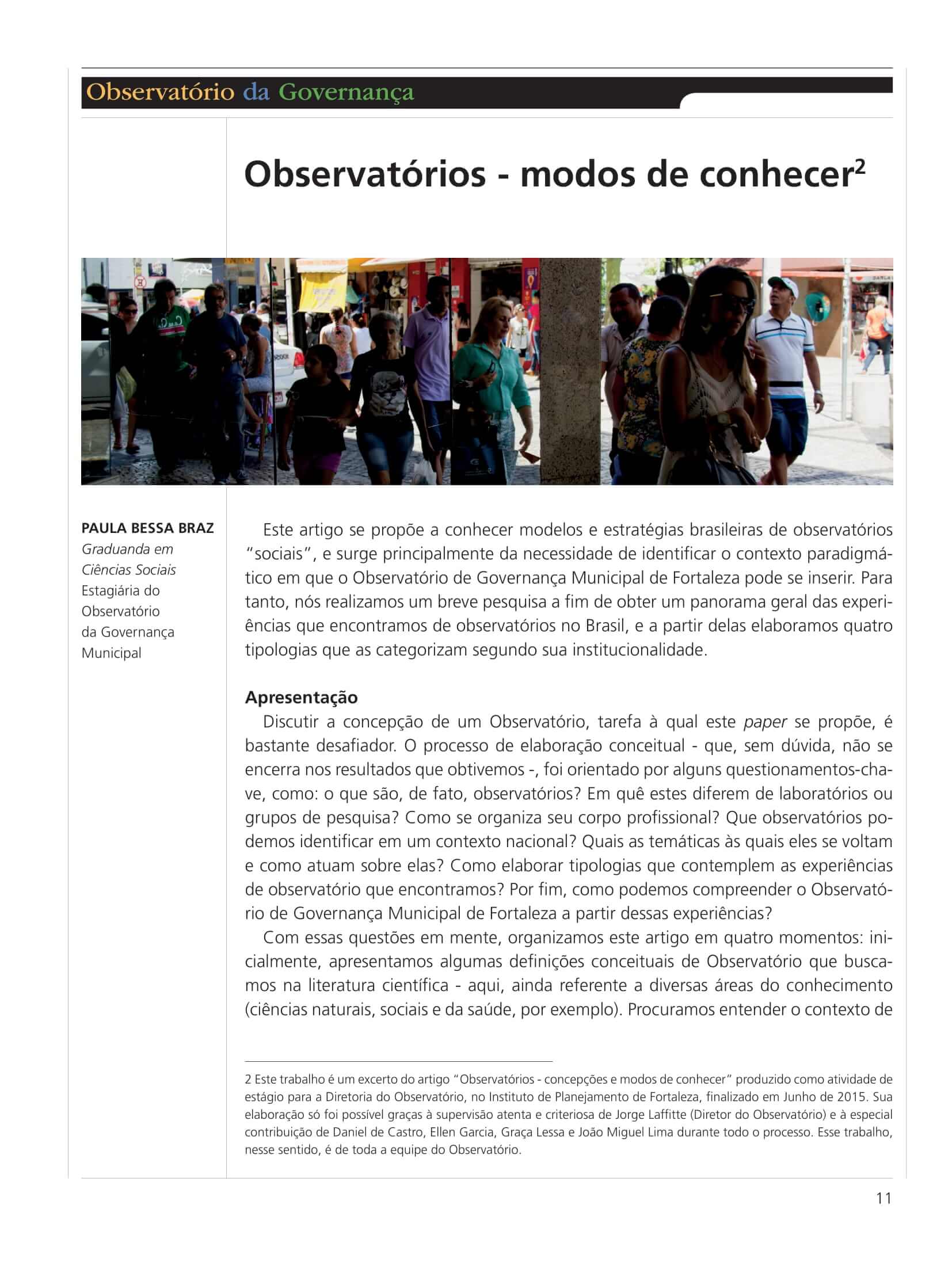 Capa do Artigo