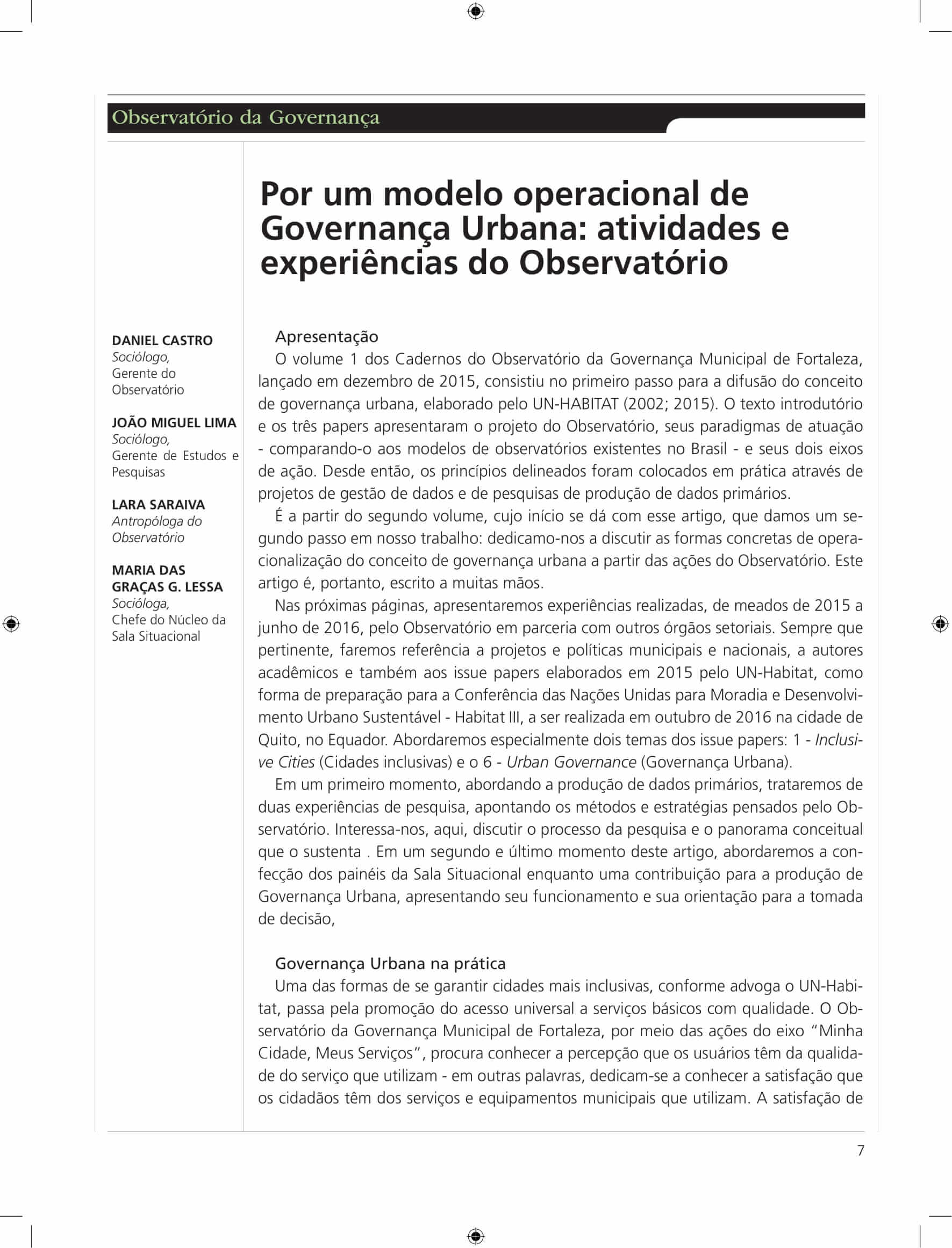 Capa do Artigo