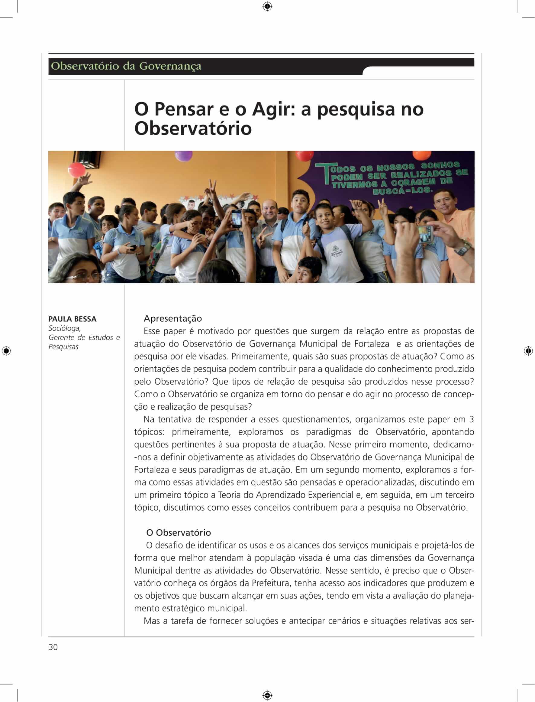Capa do Artigo