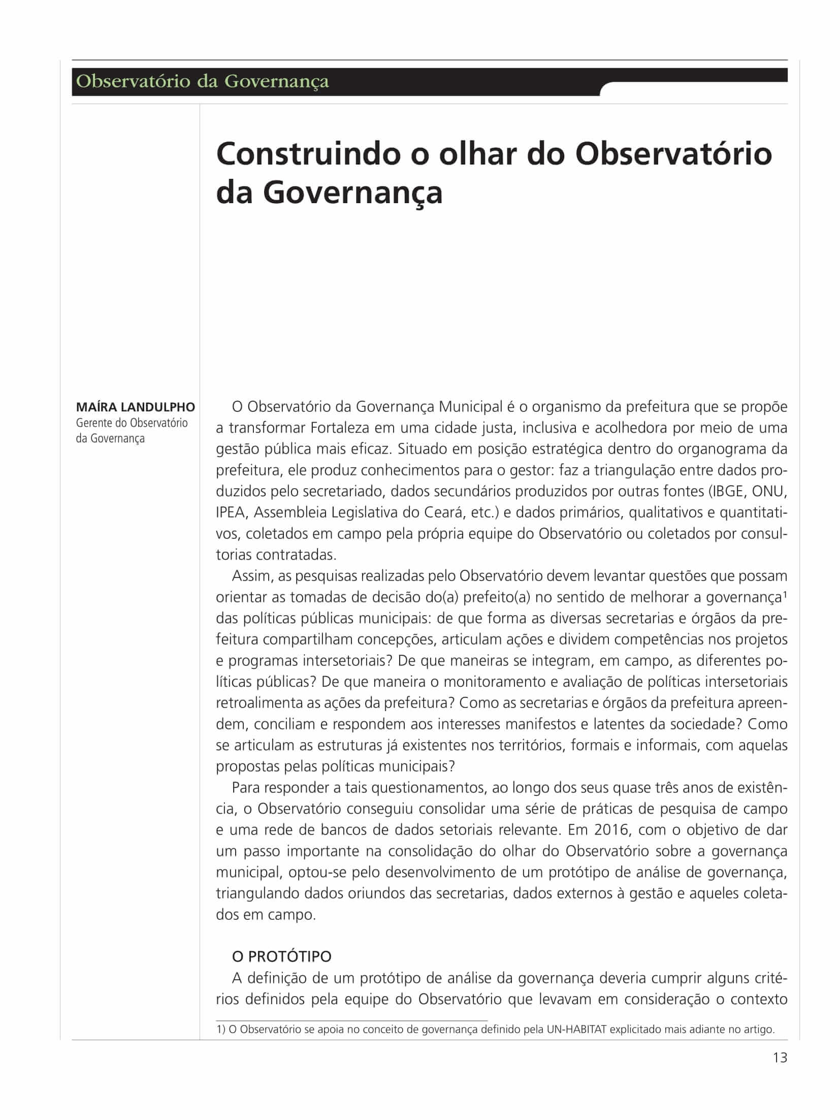 Capa do Artigo