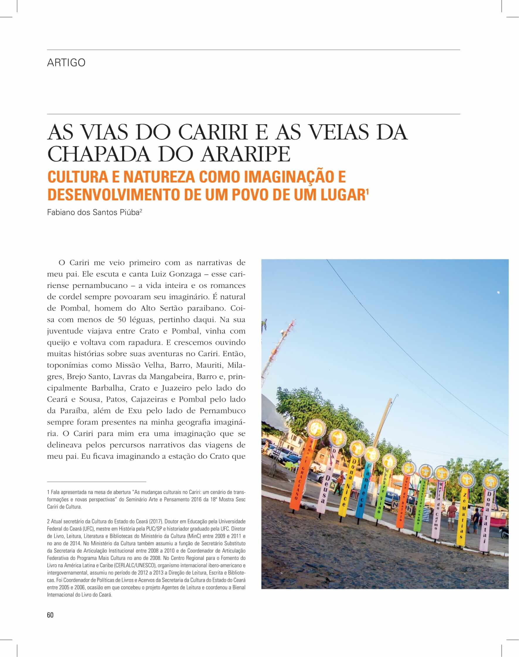 Capa do Artigo