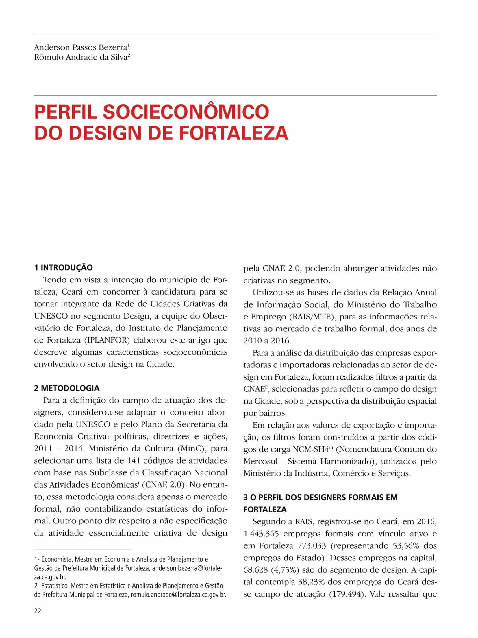 Capa do Artigo