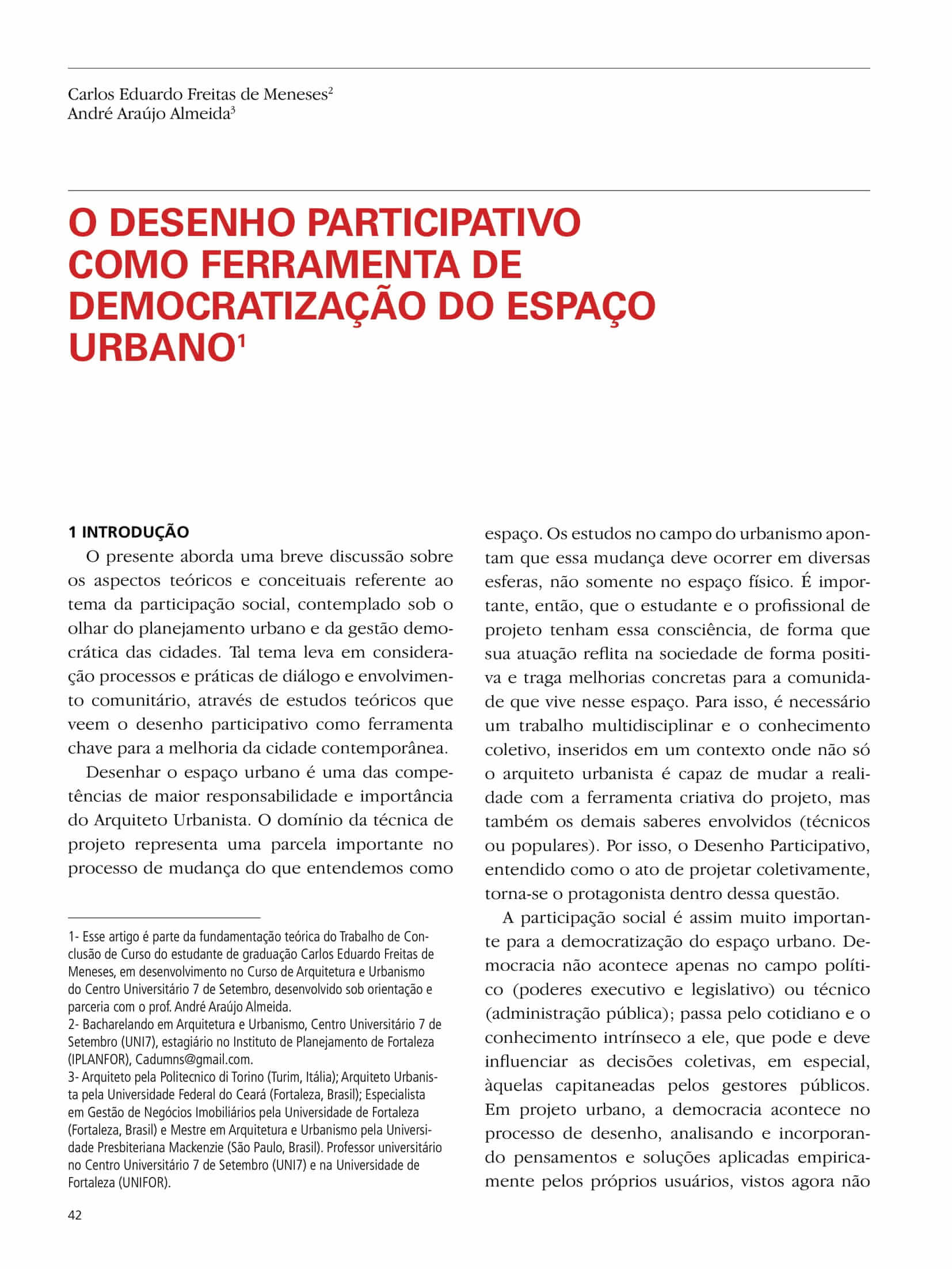 Capa do Artigo
