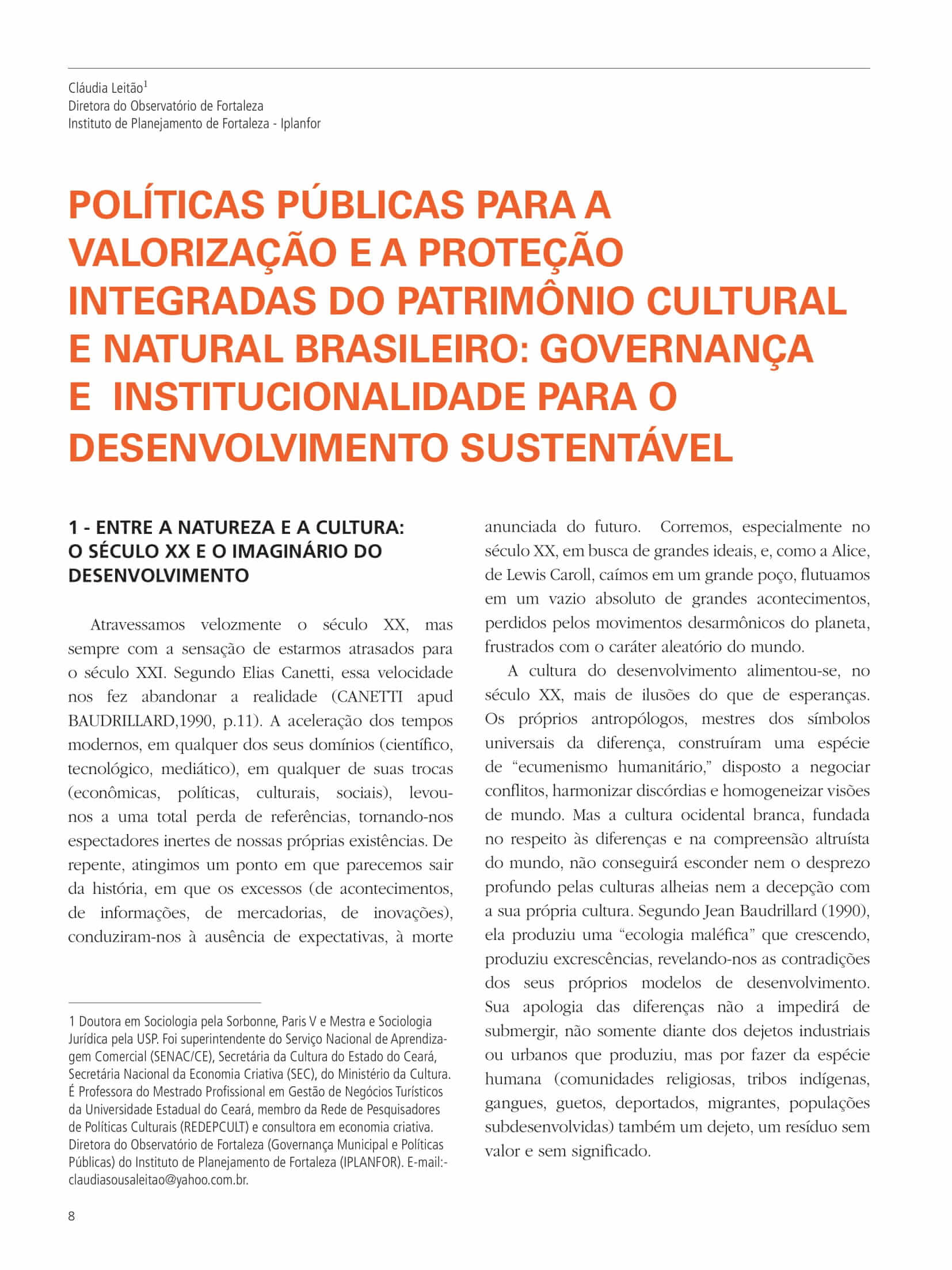 Capa do Artigo