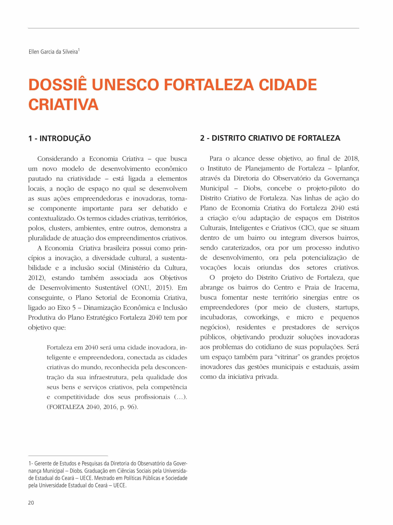 Capa do Artigo