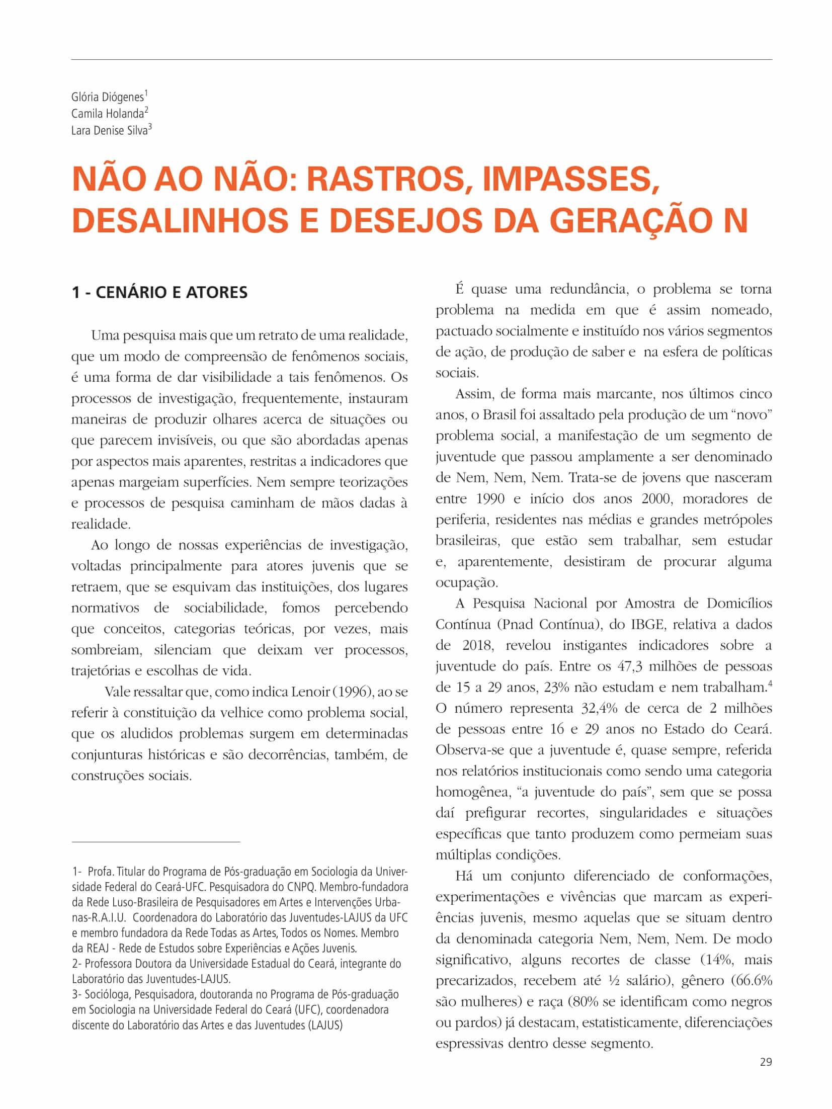 Capa do Artigo