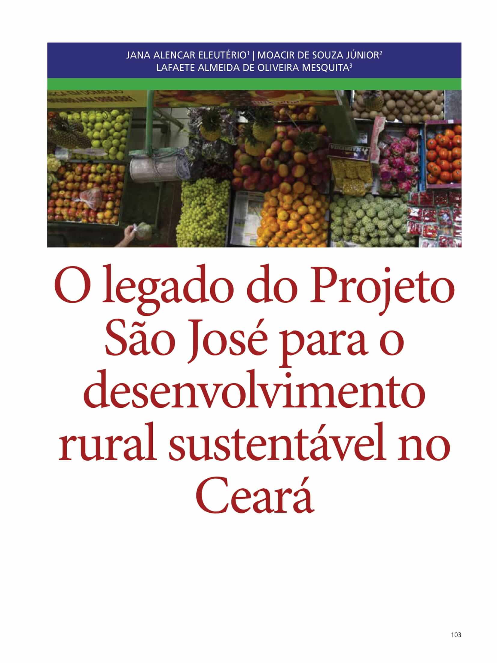 Capa do Artigo